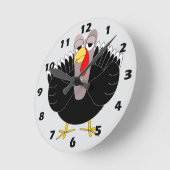 Horloge Ronde Conception de dinde (Angle)