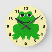 Horloge Ronde Conception de grenouille (Recto)