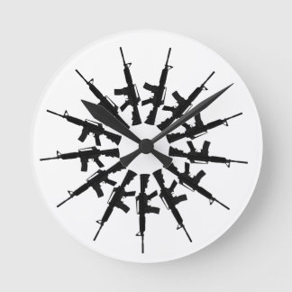 Horloge Ronde Conception de kaléidoscope d'arme de l'arme à feu