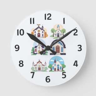 Horloge Ronde Conception De L'Horloge Murale Avec Une Touche De 
