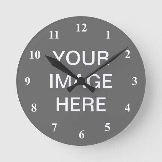 Horloge Ronde Conception de l'horloge numérique | Customisez-le  (Recto)