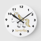 Horloge Ronde Conception de licorne (Recto)