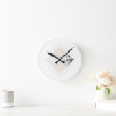 Horloge Ronde Conception de marbre géométrique (Maison)