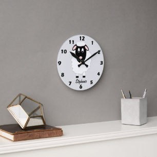 Horloge Ronde Conception de mouton personnalisée