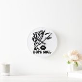 Horloge Ronde Conception de Noël Hustle pour autonomiser les fem (Maison)