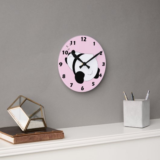 Horloge Ronde Conception de panda (Bureau)