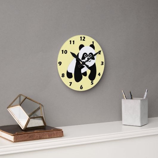 Horloge Ronde Conception de panda (Bureau)
