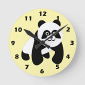 Horloge Ronde Conception de panda (Recto)