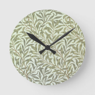 Horloge Ronde Conception de papier peint "de branche de saule",