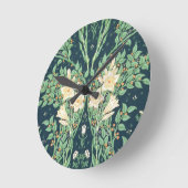 Horloge Ronde Conception de papier peint de Francesca (Angle)