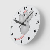 Horloge Ronde Conception de souris (Angle)