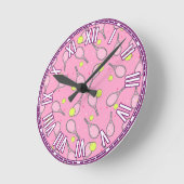 Horloge Ronde Conception de tennis (Angle)