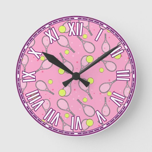 Horloge Ronde Conception de tennis (Recto)