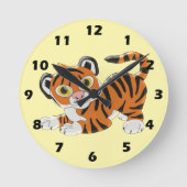 Horloge Ronde Conception de tigre (Recto)
