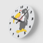 Horloge Ronde Conception de vautour (Angle)