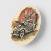 HORLOGE RONDE CONCEPTION DE VOITURE AUTOMATIQUE (Angle)
