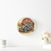 HORLOGE RONDE CONCEPTION DE VOITURE AUTOMATIQUE (Maison)