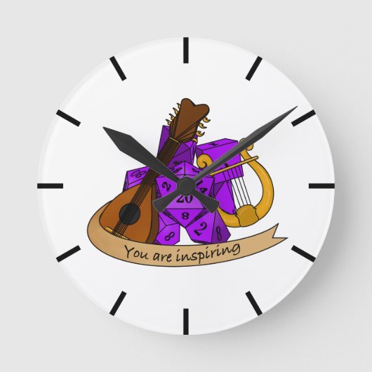 Horloge Ronde Conception des dés de série (Recto)