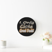 Horloge Ronde Conception d'illustrations mignonnes sur les "Supe (Maison)