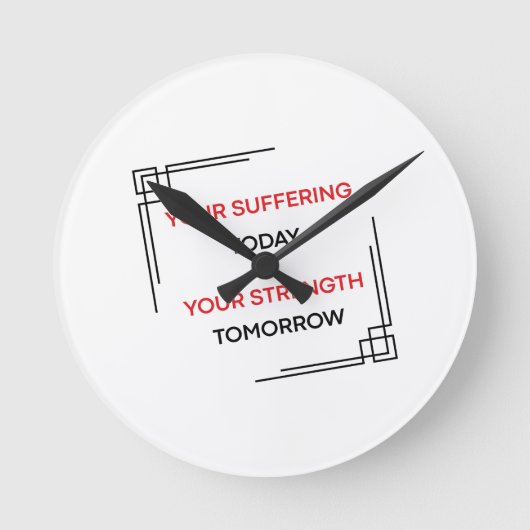 Horloge Ronde Conception d'Orientation de Motivation (Recto)