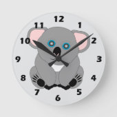 Horloge Ronde Conception d'ours koala (Recto)