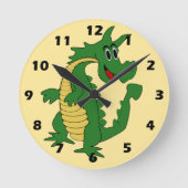 Horloge Ronde Conception Dragon Vert (Recto)