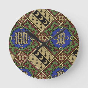 Horloge Ronde Conception ecclésiastique de papier peint