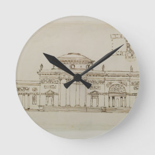 Horloge Ronde Conception esquissée pour un bâtiment voûté (s