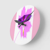 Horloge Ronde Conception florale (Angle)