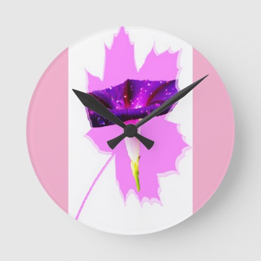 Horloge Ronde Conception florale (Recto)