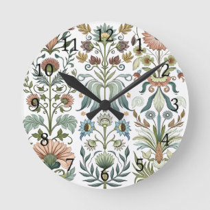 Horloge Ronde Conception florale Art Nouveau 402 fleurs