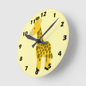 Horloge Ronde Conception Girafe (Angle)