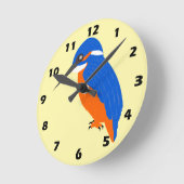 Horloge Ronde Conception Martin-pêcheur (Angle)