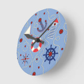 Horloge Ronde Conception Nautique (Angle)