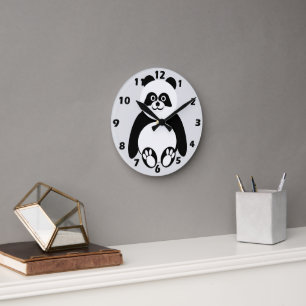 Horloge Ronde Conception Panda