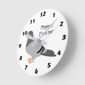 Horloge Ronde Conception personnalisée de pigeon (Angle)