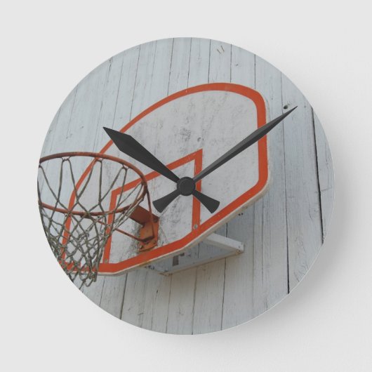 Horloge Ronde Conception personnalisée du plateau de basket-ball (Recto)