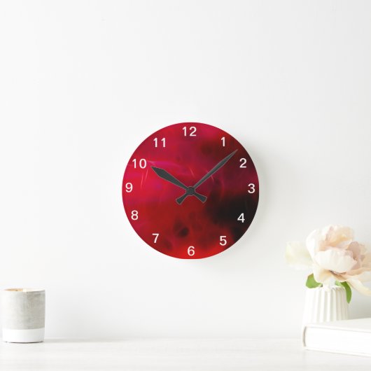 Horloge Ronde Conception rouge (Maison)