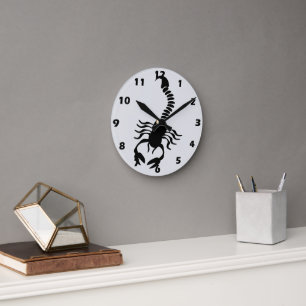 Horloge Ronde Conception Scorpion