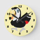 Horloge Ronde Conception Toucan (Recto)