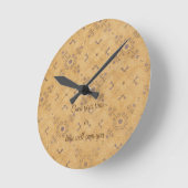 Horloge Ronde Conception Vintage romantique (Angle)