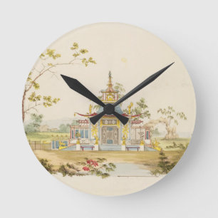 Horloge Ronde Concevez pour un temple chinois, c.1810 (stylo et