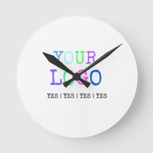 Horloge Ronde Concevez votre propre logo personnalisé par