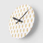 Horloge Ronde cône de crème glacée (Angle)