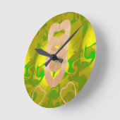 Horloge Ronde connexion coeur (Angle)