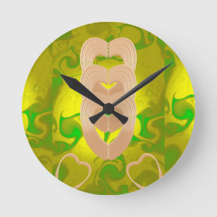 Horloge Ronde connexion coeur