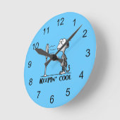 Horloge Ronde Conservation du singe frais (Angle)