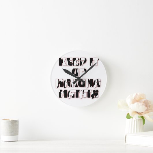 Horloge Ronde Conserver / Hakuna Matata (Maison)