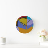 Horloge Ronde Contemporary Color Interplay Round Clock (Maison)