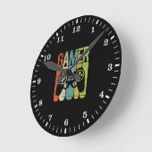Horloge Ronde Contrôleur de jeu Gamer (Angle)